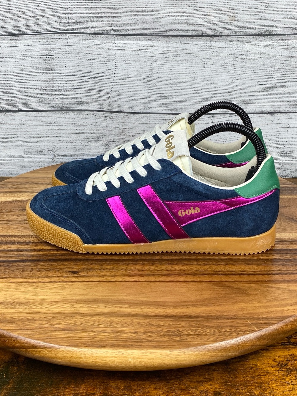 Gola Classics Elan Glitz Navy Pink Women’s Sneaker Shoe Size 7 EU 38